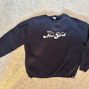 Kule Navy Hello New York Sweatshirt XS new without tags